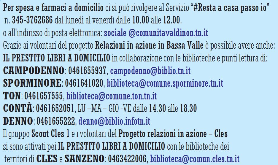 Servizio sociale e volontari ancora al lavoro in sinergia contro l’emergenza Covid-19