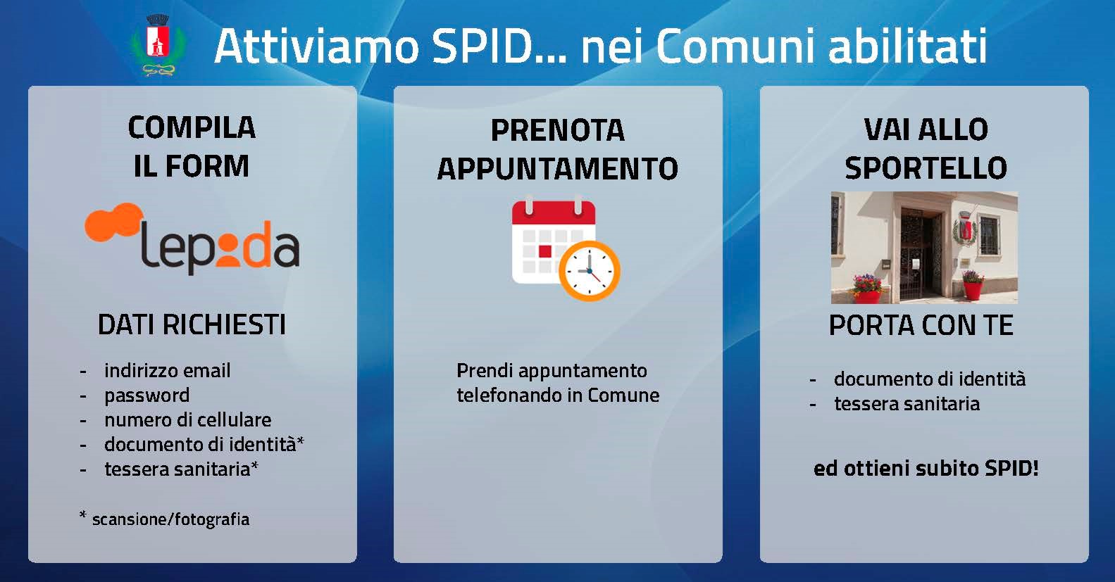 SPID può essere attivato in comune